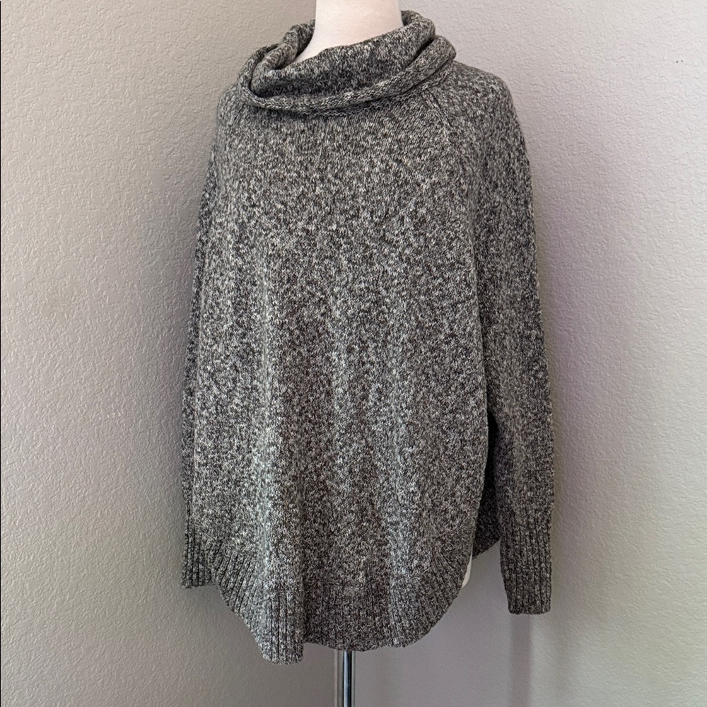 Leo & Nicole Cozy Gray/Brown Women's Sweater